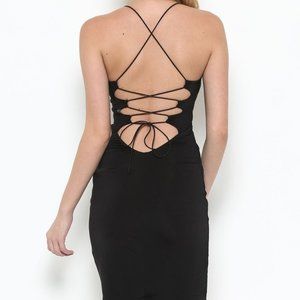 Little black dress! Tied in the back! NWT